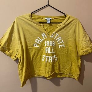 Cropped V-Cut Tee